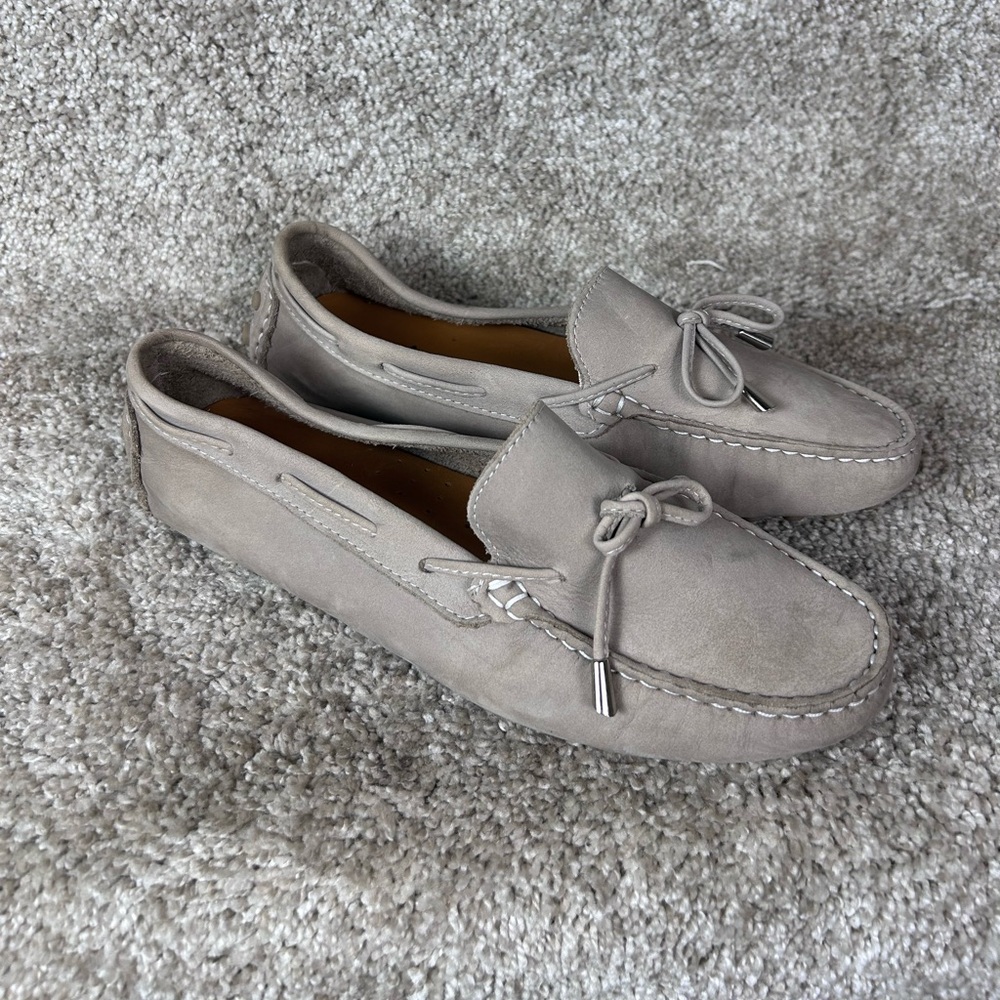 Mercanti Fiorentini suede driving loafers Grey Women’s Size 9